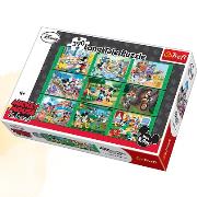 Okładka książki Puzzle 9w1 Long Tale Puzzle - Miki i Przyjaciele