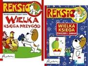 Reksio wielka księga przygód + Reksio ćwiczenia. Autor: Sójka Anna, Barska Ewa, Joanna Babula, Głogowski Marek. Dadada.pl Okładka książki Reksio wielka księga przygód + Reksio ćwiczenia