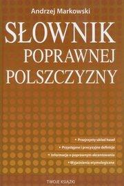 Okładka książki Słownik poprawnej polszczyzny