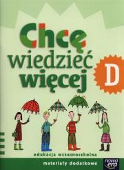 Szkoła na miarę Chcę wiedzieć więcej D NE. Autor: Kumor Marianna, Klimkowska Hanna. Dadada.pl Okładka książki Szkoła na miarę Chcę wiedzieć więcej D NE