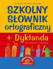 Okładka książki Szkolny słownik ortograficzny + dyktanda