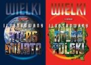 Okładka książki Wielki ilustrowany atlas Polski + Wielki ilustrowany atlas Świata