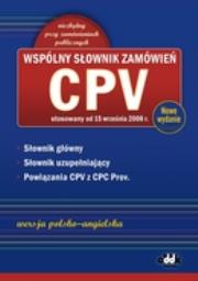 Okładka książki Wspólny Słownik Zamówień CPV