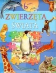 Zwierzęta świata. Książka z puzzlami. Autor: Monika Tomaszewska (red.), Bronisław Jakubowski (tłum.). Dadada.pl Okładka książki Zwierzęta świata. Książka z puzzlami
