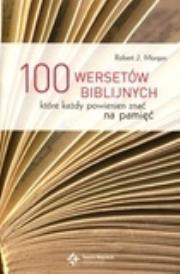 Okładka książki 100 wersetów biblijnych, które każdy powinien znać