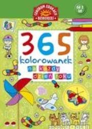 Okładka książki 365 kolorowanek na każdy dzień roku