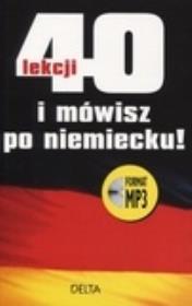 Okładka książki 40 lekcji i mówisz po niemiecku + CD DELTA