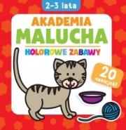 Akademia malucha. Kolorowe zabawy 20 naklejek. Autor: Bardos Krystyna. Dadada.pl Okładka książki Akademia malucha. Kolorowe zabawy 20 naklejek