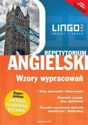 Angielski. Wzory wypracowań. Repetytorium. Autor: Marczewski Paweł, Wiktor-Mach Dobrosława. Dadada.pl Okładka książki Angielski. Wzory wypracowań. Repetytorium