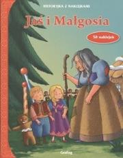 Okładka książki aś i Małgosia. Historyjka z naklejkami