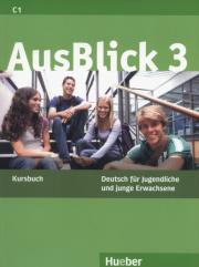 AusBlick 3 LO Podręcznik. Język niemiecki. Autor: Fischer-Mitziviris Anni, Loumiotis Uta. Dadada.pl Okładka książki AusBlick 3 LO Podręcznik. Język niemiecki