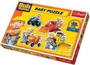 Okładka książki Baby puzzle - Bob Budowniczy i jego maszyny TREFL