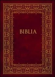 Okładka książki Biblia podróżna - bordowa