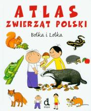 Okładka książki Bolek i Lolek Atlas zwierząt Polski