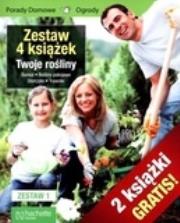 Okładka książki Bonsai , Storczyki, Trawniki, Rośliny pokojowe.  Zestaw 4 książek
