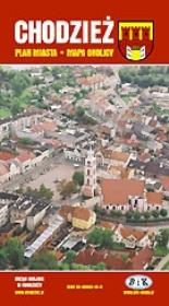 Okładka książki Chodzież - Plan Miasta z Mapą Okolicy