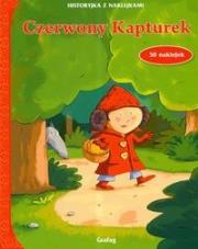 Okładka książki Czerwony Kapturek Historyjka z naklejkami