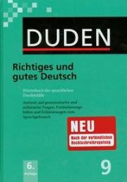 Okładka książki Duden 9 Richtiges und gutes deutsch