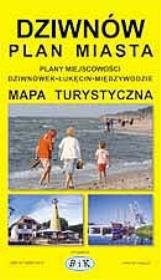 Okładka książki Dziwnów - Plan Miasta z Mapą Wyspy Wolin i Planami Łukęcina, Międzywodzia, Dziwnówka