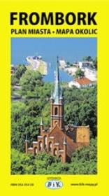 Okładka książki Frombork - Plan Miasta z Mapą Okolic