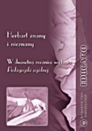Herbart  znany i nieznany. Autor: praca zbiorowa. Dadada.pl Okładka książki Herbart  znany i nieznany