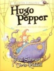 Hugo Pepper i lot z krainy śnieżnych olbrzymów. Autor: Chris Riddell, Paul Stewart. Dadada.pl Okładka książki Hugo Pepper i lot z krainy śnieżnych olbrzymów