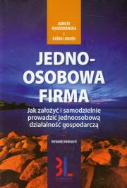 Jednoosobowa Firma. Autor: Danuta Młodzikowska, Bjorn Lunden. Dadada.pl Okładka książki Jednoosobowa Firma