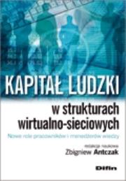 Okładka książki Kapitał ludzki w strukturach wirtualno-sieciowych Nowe role pracowników i menedżerów wiedzy