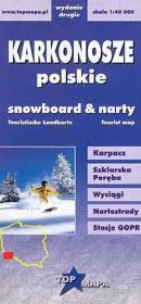 Karkonosze polskie snowboard narty. Wydawca: Pietruska & Mierkiewicz. Dadada.pl Opakowanie Karkonosze polskie snowboard narty