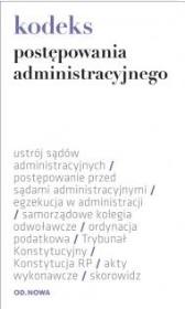 Kodeks post. administracyjnego 01.02.2013 FL. Autor: Lech Krzyżanowski. Dadada.pl Okładka książki Kodeks post. administracyjnego 01.02.2013 FL