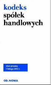 Kodeks spółek handlowych. Autor: Agnieszka Kaszok. Dadada.pl Okładka książki Kodeks spółek handlowych