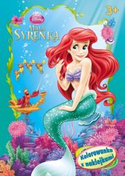 Okładka książki Kolorowanka z naklejkami - Mała syrenka