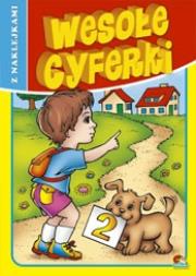 Okładka książki Kolorowanka z naklejkami . Wesołe cyferki (20)