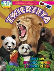 Okładka książki Kolorowanki 3D - Zwierzęta