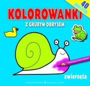 Okładka książki Kolorowanki z grubym obrysem. Zwierzęta