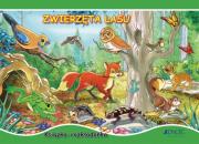 Okładka książki Książka-rozkładanka. Zwierzęta lasu