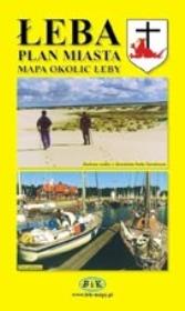 Okładka książki Łeba. Plan miasta z Mapą Okolic