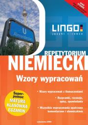 Niemiecki. Wzory wypracowań. Repetytorium. Autor: Beata Czerwiakowska. Dadada.pl Okładka książki Niemiecki. Wzory wypracowań. Repetytorium