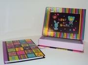 Okładka książki Notes w pudełku z ramką na zdjęcia. Bear & Rabbit