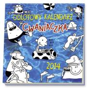 Odlotowy kalendarz cwaniaczka. Autor: Jeff Kinney. Dadada.pl Okładka książki Odlotowy kalendarz cwaniaczka