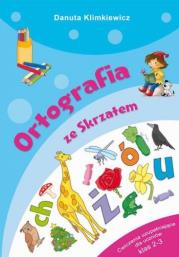 Ortografia ze Skrzatem. Autor: Danuta Klimkiewicz. Dadada.pl Okładka książki Ortografia ze Skrzatem