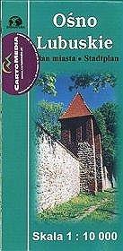 Okładka książki Ośno Lubuskie Plan miasta