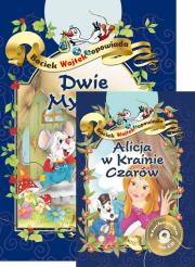 Pakiet. Bociek Wojtek opowiada. Alicja w krainie czarów + Dwie myszki. Autor: praca zbiorowa. Dadada.pl Okładka książki Pakiet. Bociek Wojtek opowiada. Alicja w krainie czarów + Dwie myszki