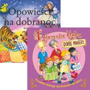 Pakiet. Opowieści na dobranoc + Tajemnice Klubu Dobre Maniery. Autor: praca zbiorowa. Dadada.pl Okładka książki Pakiet. Opowieści na dobranoc + Tajemnice Klubu Dobre Maniery