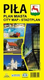 Okładka książki Piła. Plan miasta z Mapą Powiatu Pilskiego