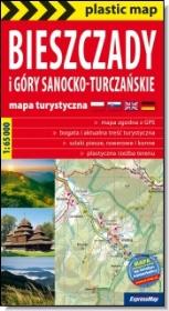 Okładka książki Plastic map Bieszczady i Góry Sanocko- Turczańskie