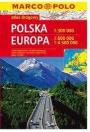 Okładka książki Polska. Europa. Atlas drogowy Marco Polo