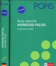 Okładka książki Pons Duży słownik niemiecko-polski i polsko-niemiecki dwutomowy z CD-ROM-em