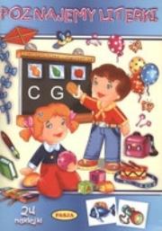Okładka książki Poznajemy literki + naklejki