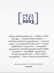 Okładka książki Przepisy 2013 Prawo gospodarcze i handlowe